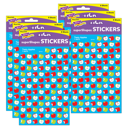 TREND ENTERPRISES Tasty Apples superShapes Stickers, PK4800 T46070